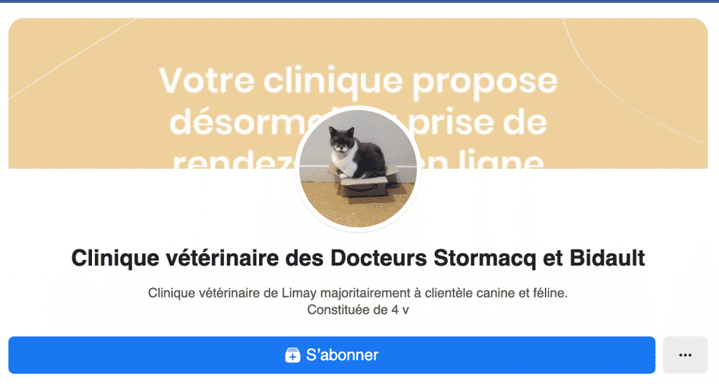 page facebook clinique vétérinaire limay